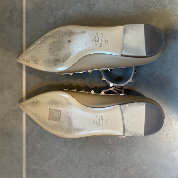 Valentino Garavani Rockstud Leather Flats Size EU 38.5 - Picture 7 of 7